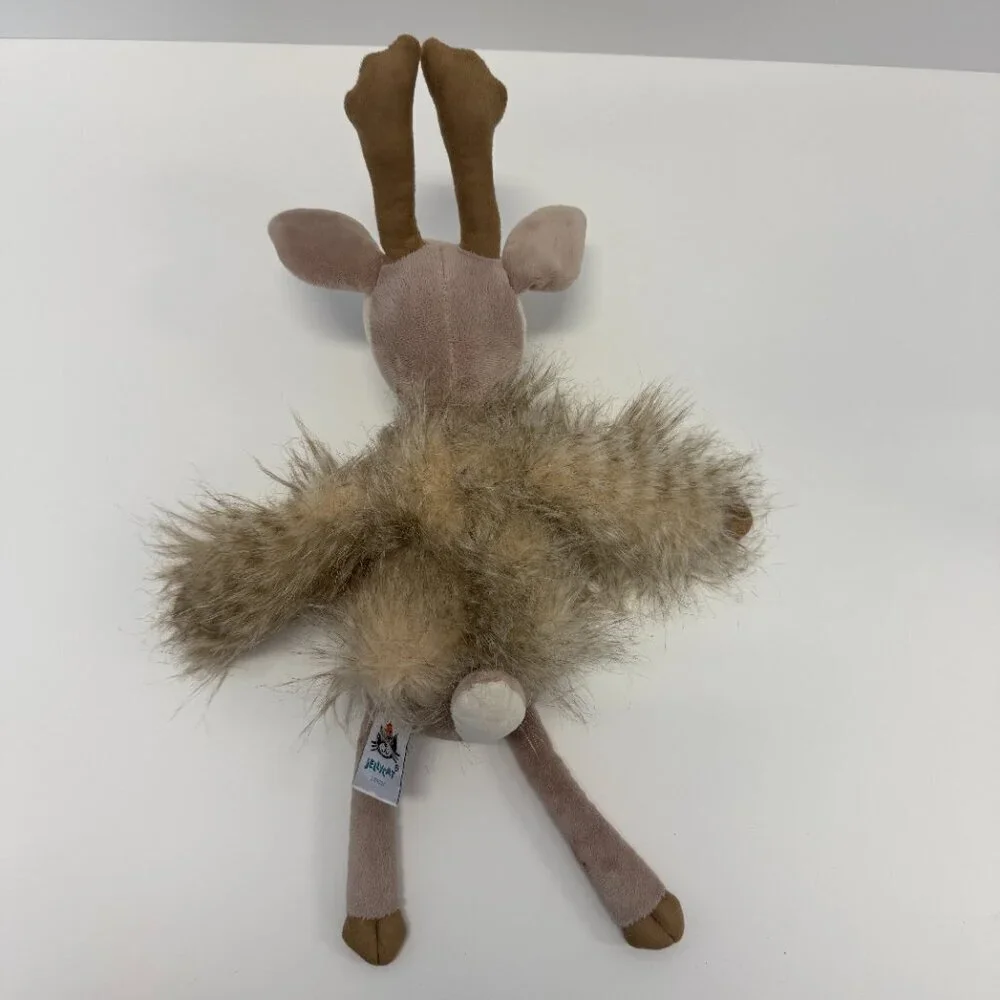 Jellycat 18” Roxy Reindeer Brown Feathery Stuffed Plush Deer Woodland Animal - Picture 2 of 4